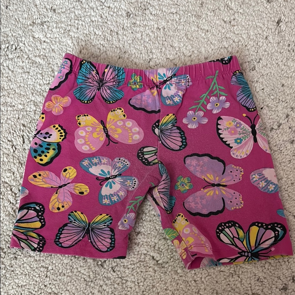 The Children's Place Girls Pink Butterfly Print Shorts Kids Size 4T